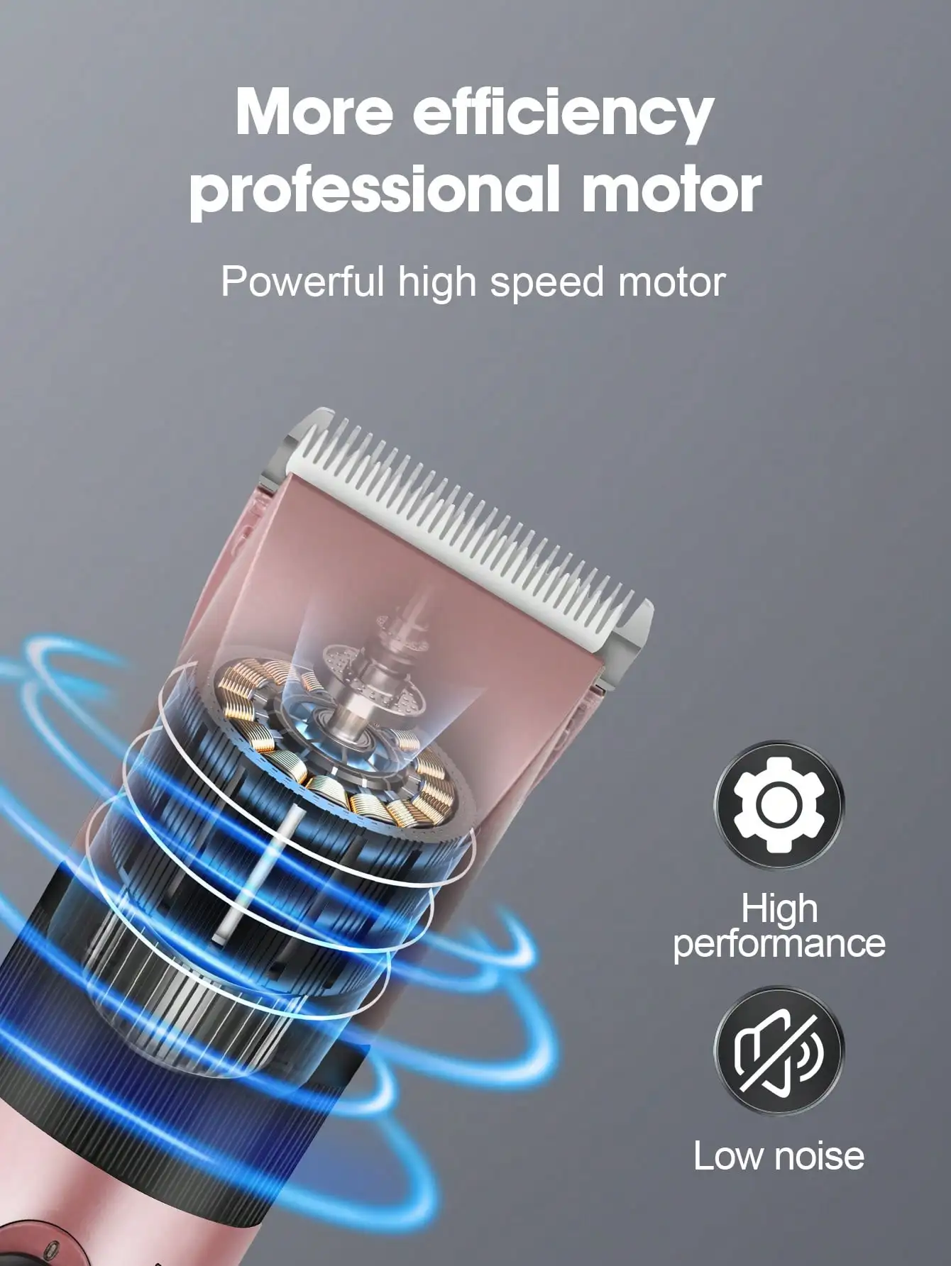 Cordless Hair Clipper, Unisex, With Indicator Light, Model Hi-800, 2 Color Options, Suitable For Home Haircut image 4