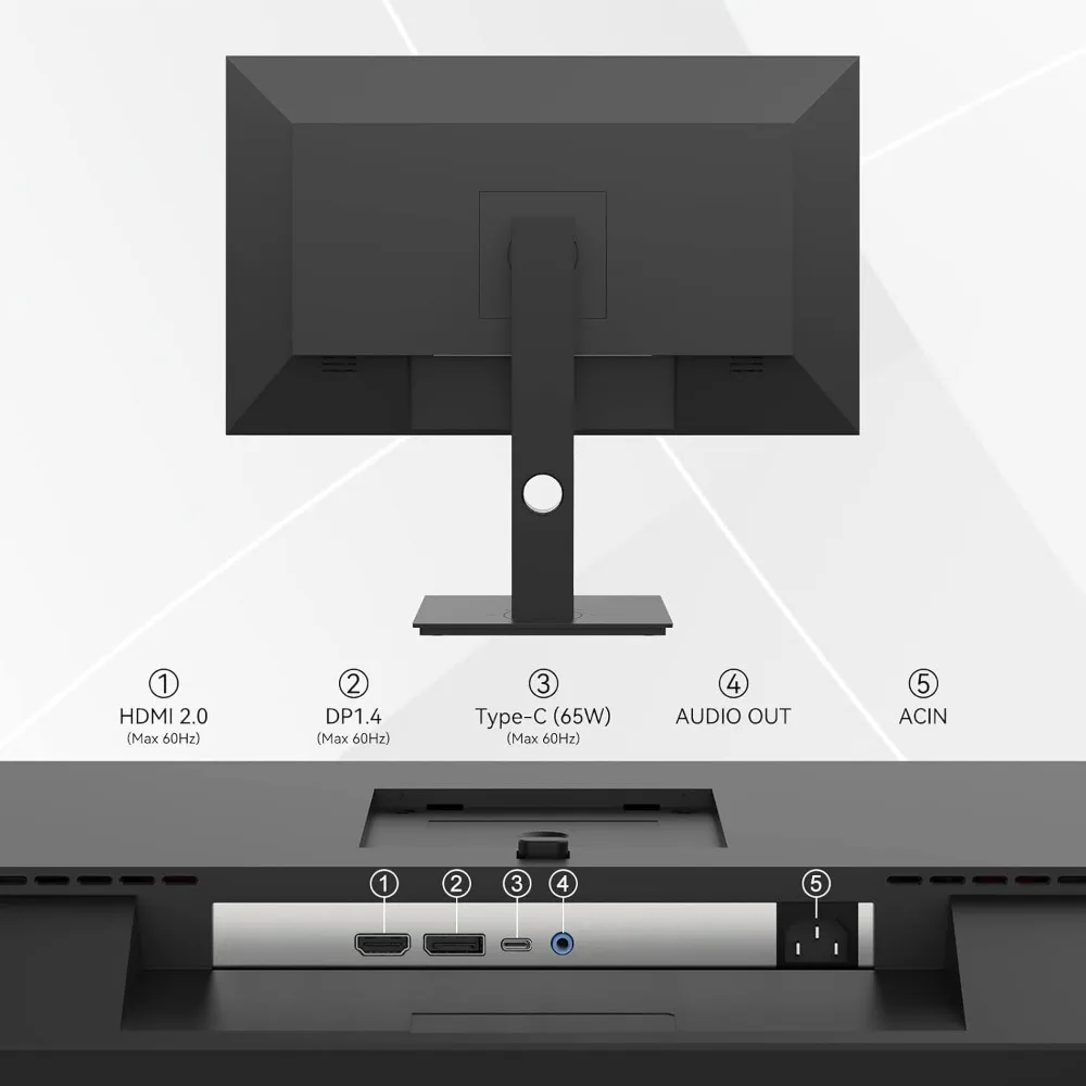 شاشة كمبيوتر بشاشة LCD IPS ، 4K ، UHD ، x ، HDR400 ، USB ، نوع C ، DP ، HDMI ، كمبيوتر ، 1.07B + ألوان ، 27 in