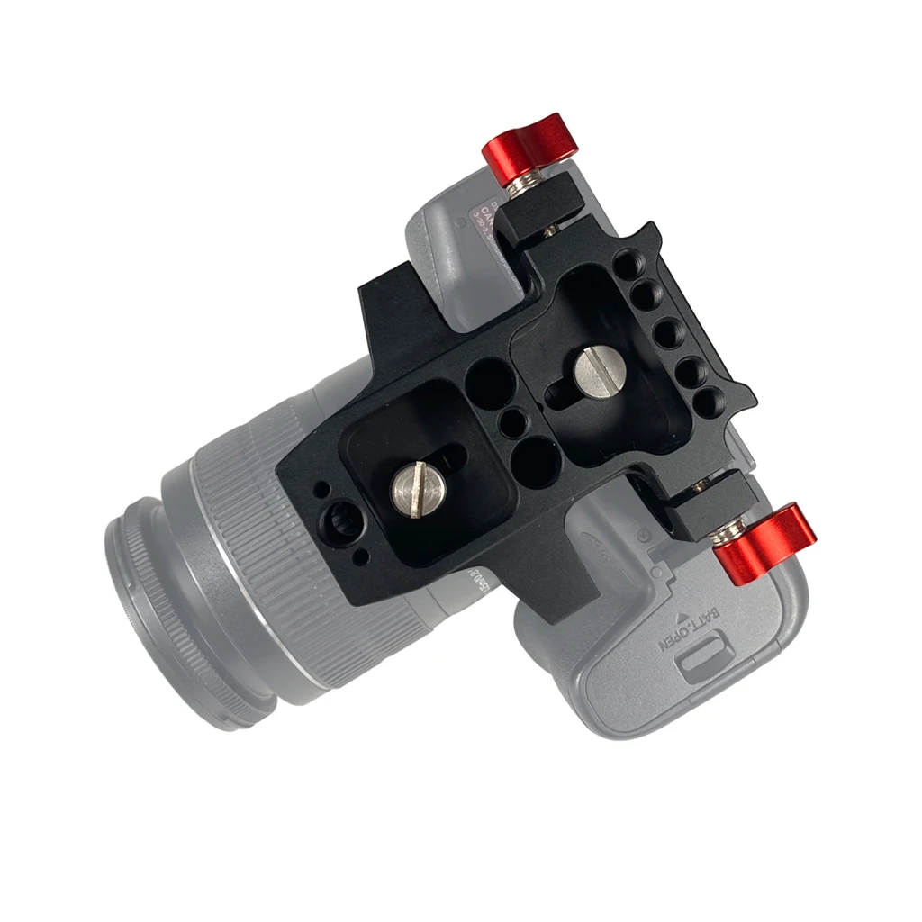 Universal Kamera Grundplatte Schulter Rig 15mm Stange Clamp Quick Release Adapter für Sony DSLR Käfig Vlog Schulter Unterstützung System – Detail 21