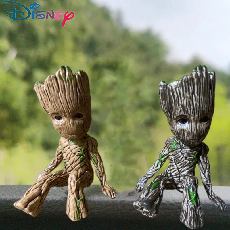 6CM Groot Figure Guardians of The Galaxy Tree Man Avengers Anime Mini Decorate Toys Action Figure Sitting Groot kids Model Toys