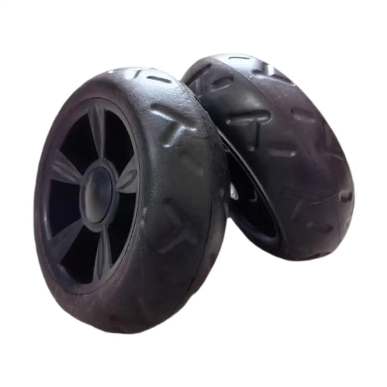 

2 Pieces Shopping Trolley Wheels Versatile Quiet Easy Install Sturdy Parts