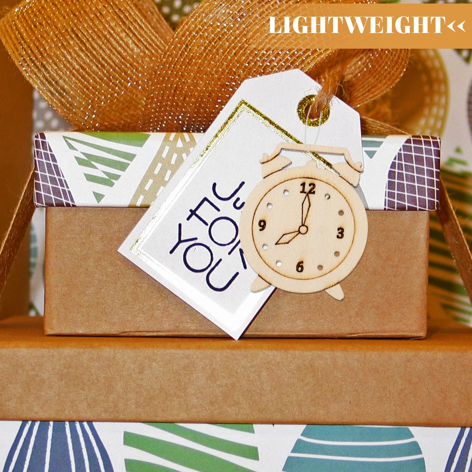 

5Packs DIY Clock Shape Wooden Chips Natural Unpainted Craft Supplies for Art Projects Hand-Painted Wood Cutouts