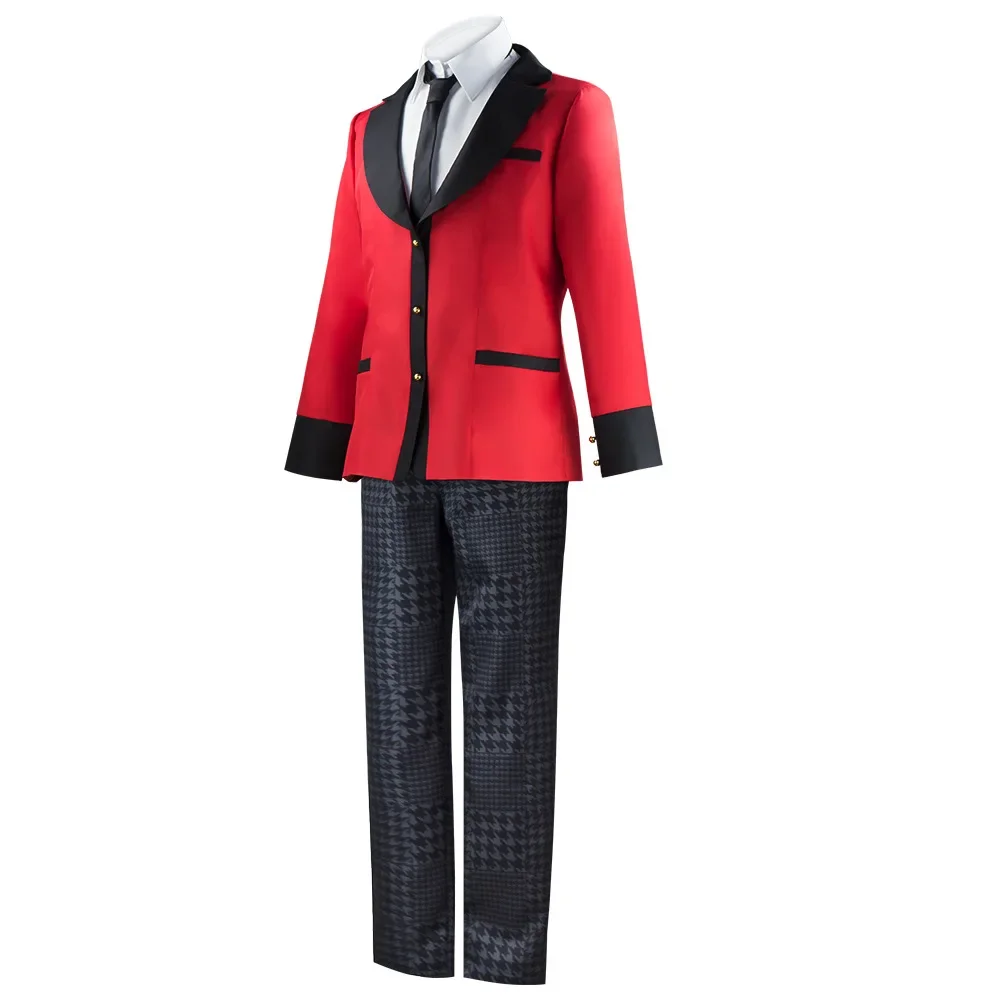 Anime kakegurui suzui ryota cosplay traje compulsivo jogador uniformes escolares ryota perucas halloween cosplay trajes para homem