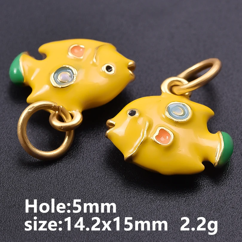 6 Stück Metall-Anhänger der Tier-Serie: Ente, Delfin, Giraffe, Hase, handgefertigt, zum Selbergestalten, personalisierbar, für Herren- und Damen-Halsketten, Schmuck. – Detail 6