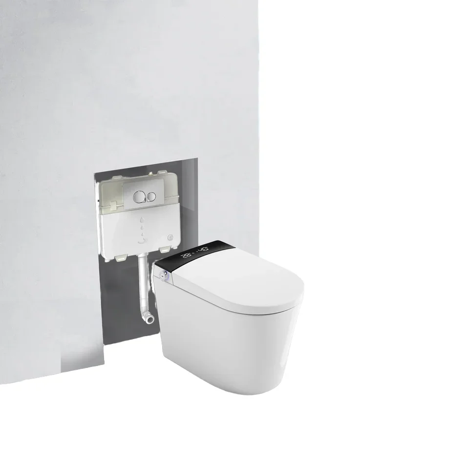 Watermark CE Europe Automatic Electric Toilet Bidet WC Auto Flush Intelligent Smart Toilets with Remote