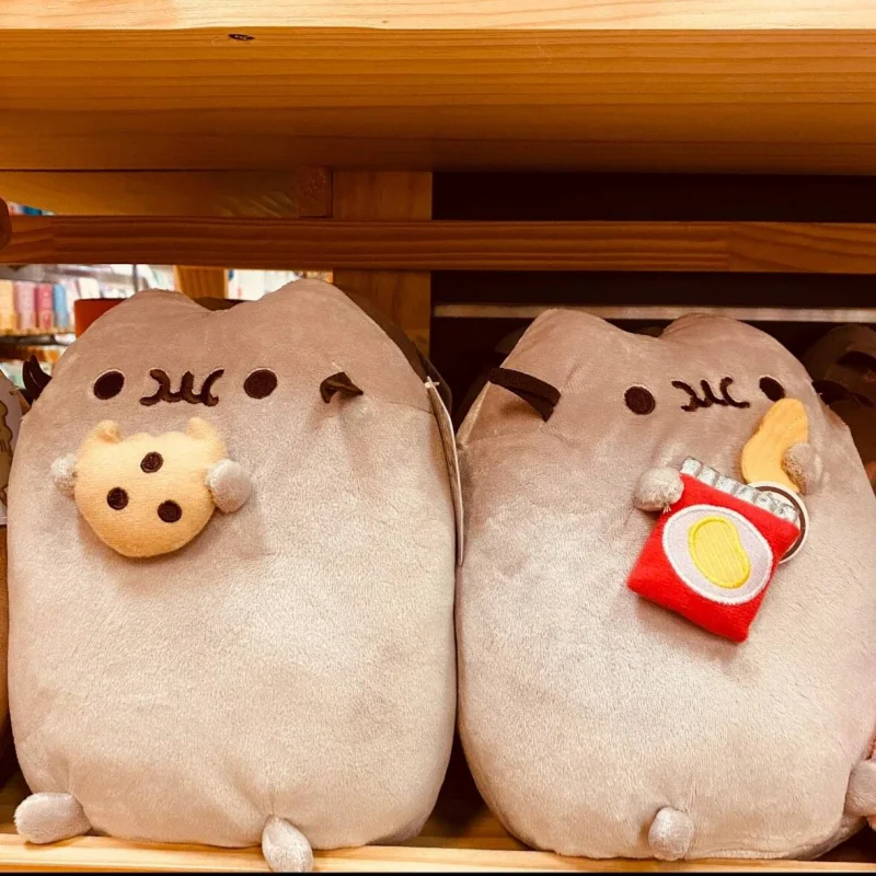 스팟 크로스 보더 귀여운 플러시 장난감 뚱뚱한 행운의 고양이 고양이 샌드위치 비스킷 아이스크림 도넛 피자 버거 고양이 소녀 생일 선물