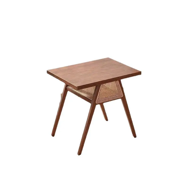 

Solid wood, balcony tables and chairs, small table combination, drinking tea, reading books, casual rattan chairs