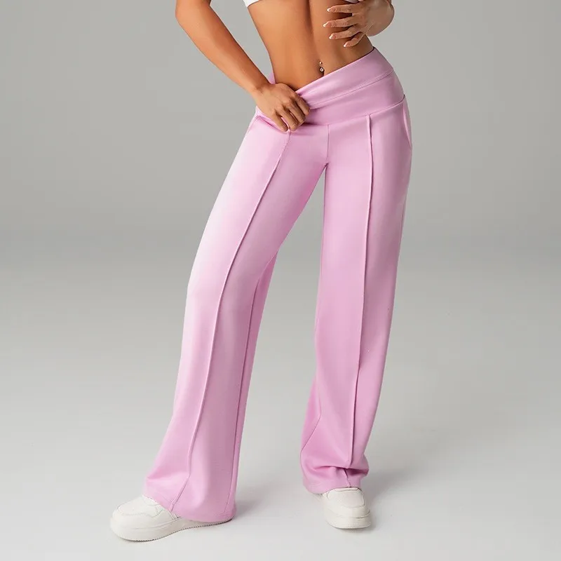 

Summer Women's Clothing High Waist Loose Wide Leg Pants For Ladies Casual Outdoor Running Trousers Slimming Y2K Style