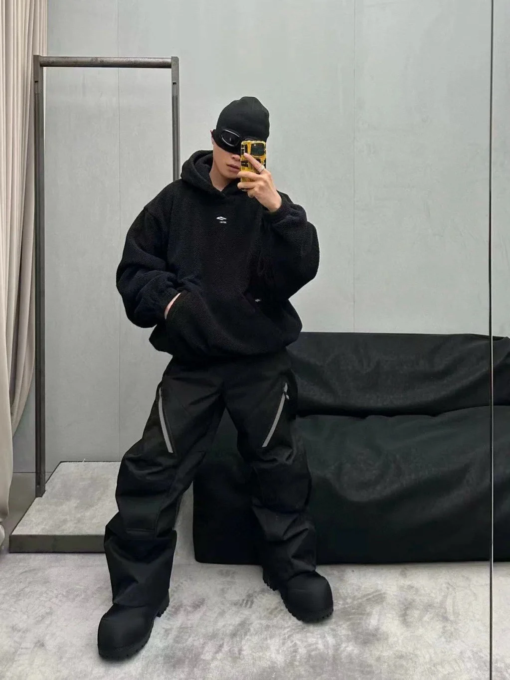 

Толстовка из серии Autumn Winter Snowboard с вышитым логотипом, мужская, свободного кроя, с длинными рукавами, стандартной длины