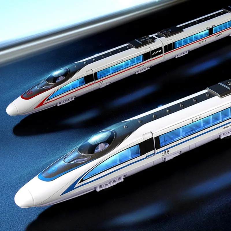 เด็กโลหะผสมรถไฟความเร็วสูงรุ่นToys1:38 โลหะผสมDiecast Subwayชุดของเล่นของขวัญกล่องของขวัญเด็กรถไฟของเล่น