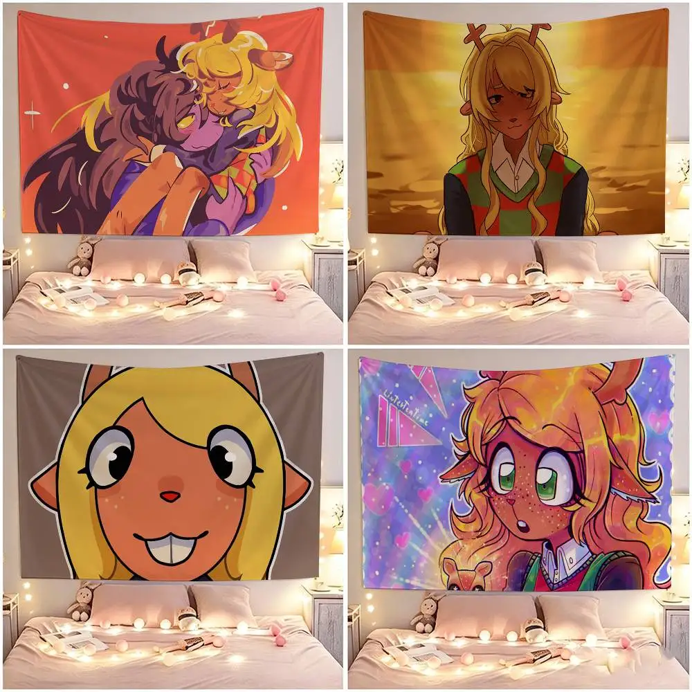 Noelle Holiday Deltarune G-Game Flags Wall Hanging Tapestry Outdoor Garage Room Decorative flag Background Blanket