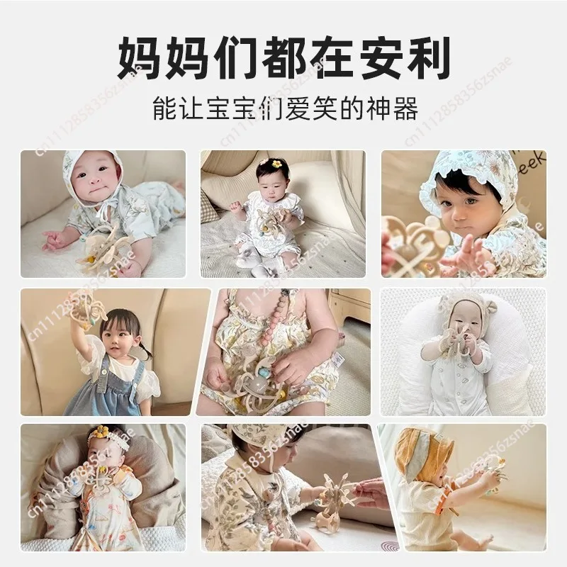 Tooth glue ball baby grinding teeth hand grab ball baby food grade gnawing glue small month old silicone toy
