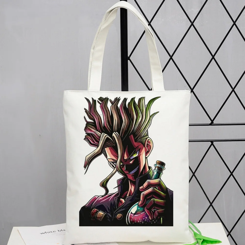 

Dr Stone tote bag einkaufstasche shopping foldable personnalisable torba na zakupy woman