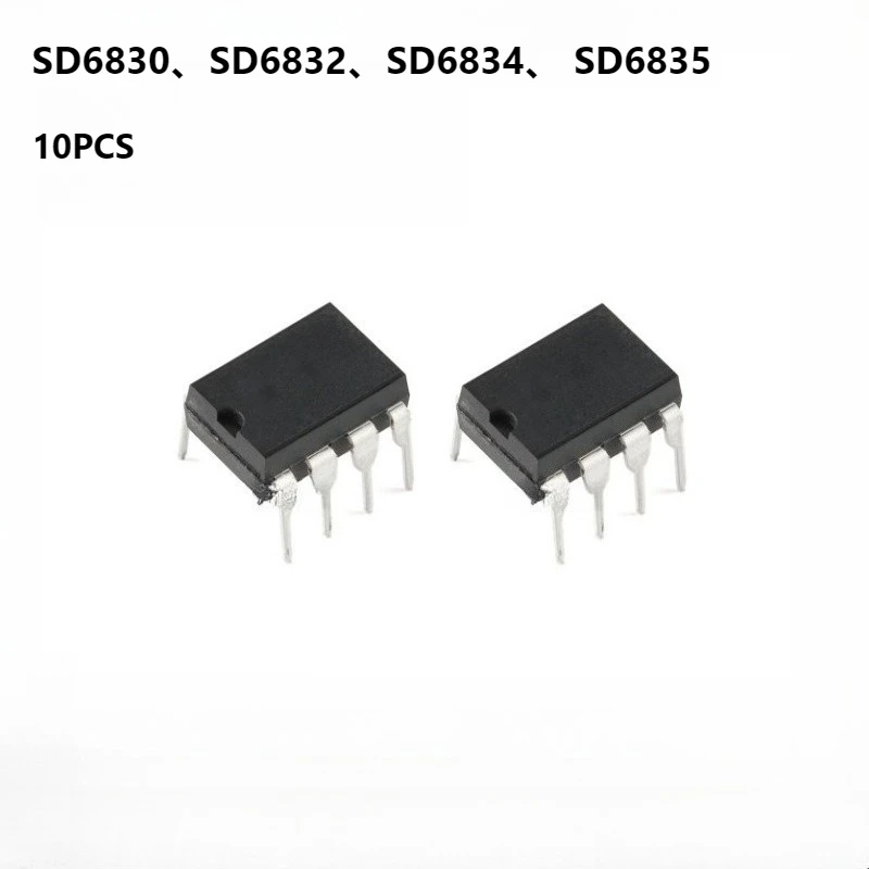 

SD6830 Series IC 10Pcs DIP8 Chip SD6832 6834 6835 Power Management IC For Amplifier LED Driver DIY Project