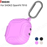 2023 New for SHOKZ OpenFit Open-Ear True Headphones Case Secure Lock Full Body Cover for SHOKZ OpenFit T910 Case with Keychain