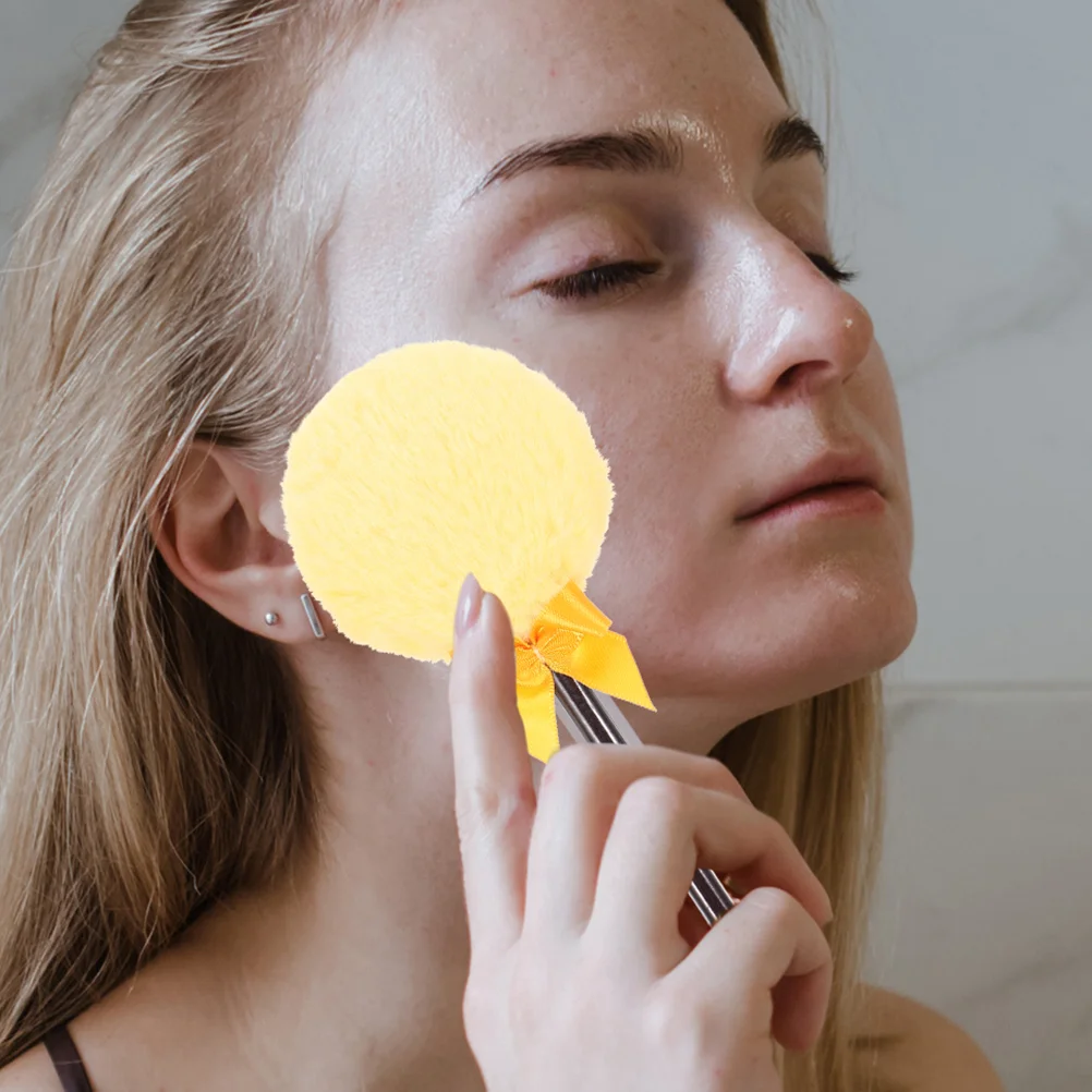 

2 Pcs Loose Powder Puff Makeup Household Refreshing Super Soft Plush Body Puff for Setting Safe Gentle Travel Size