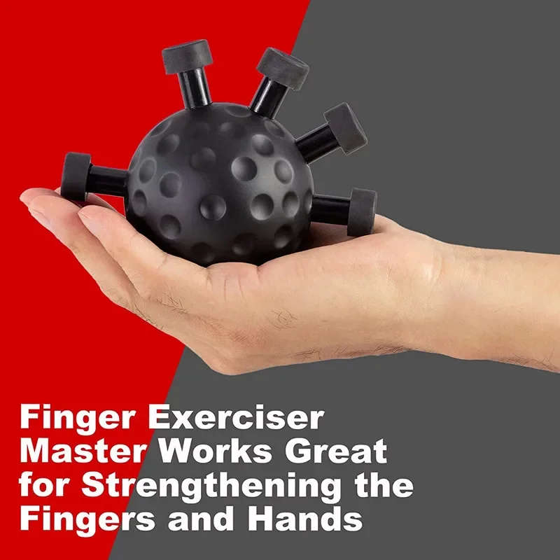 Gym Finger Hand Trainer Strengthener Grip Adjustable Resistance Balls Gripper Exerciser for Forearm Strength Climbing Training