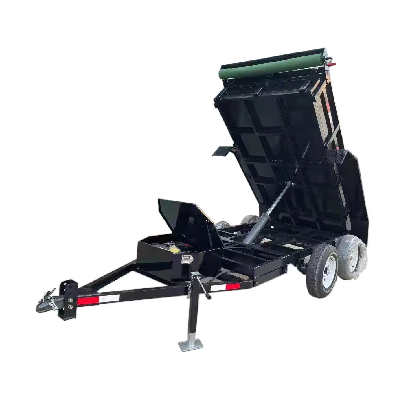 （Factory Direct Sale）Hydraulic Tipping Trailer for Agricultural Tractors 5-10 Ton Farm Dump Trailer for Farm Use