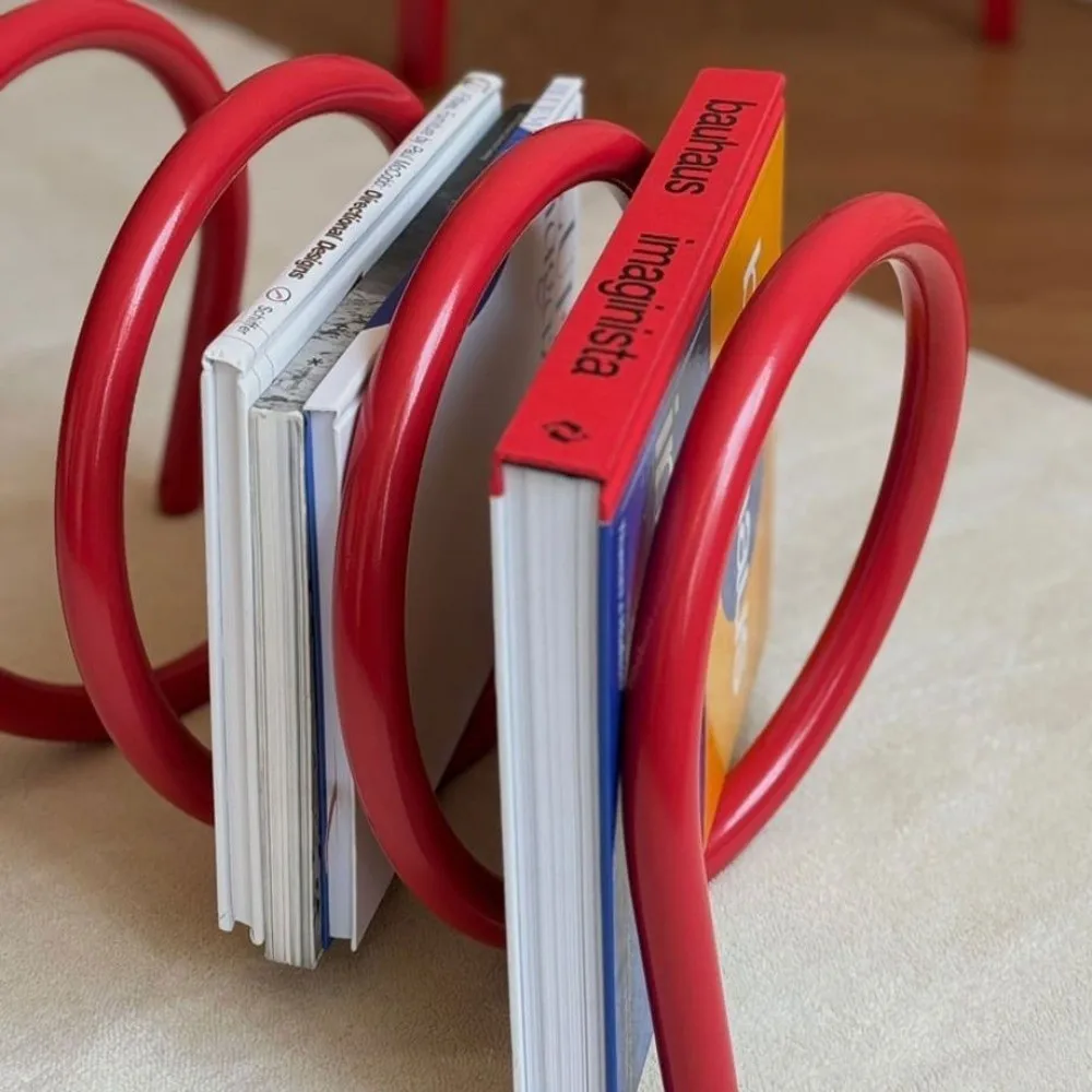 Fashionable Accessories Spiral Bookcases INS Dopamine Color Bookshelf Multi-Purpose Minimalist Book Racks Living Room