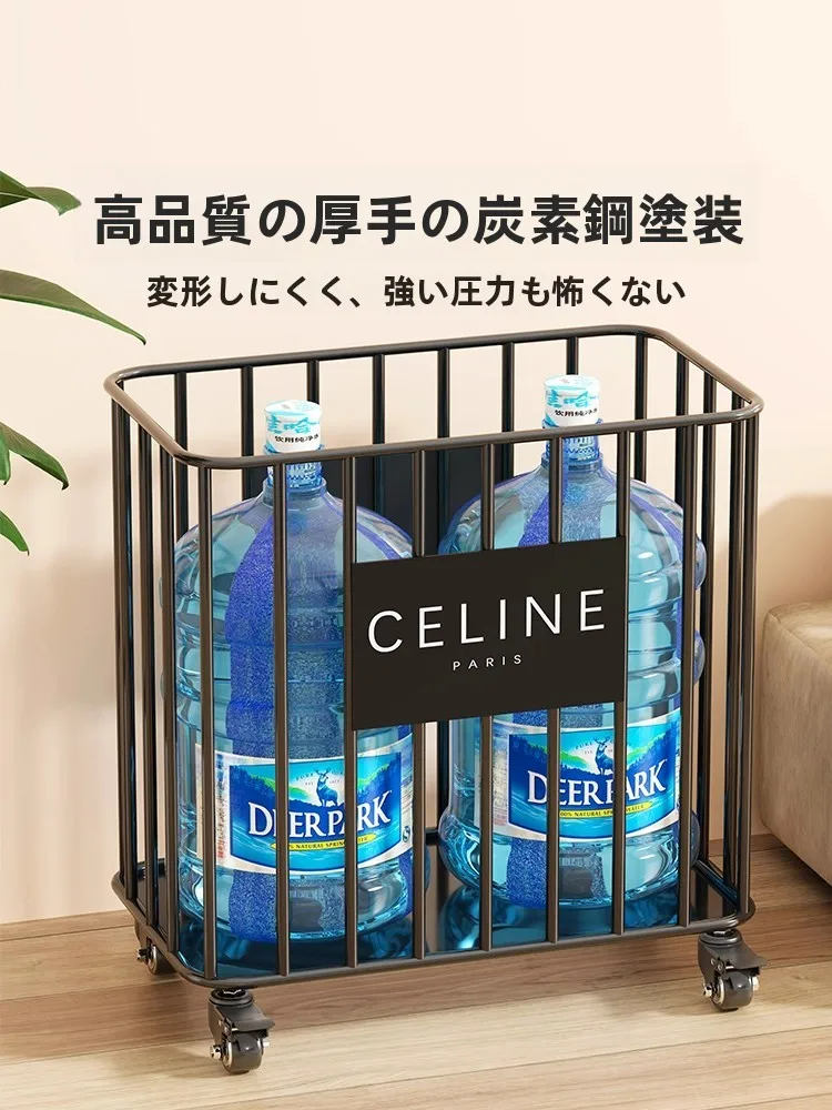 モダンなシンプルスタイルのヨガマット収納バスケット、車椅子対応、移動式フィットネス機器オーガナイザー、スポーツツール棚、防錆鉄製