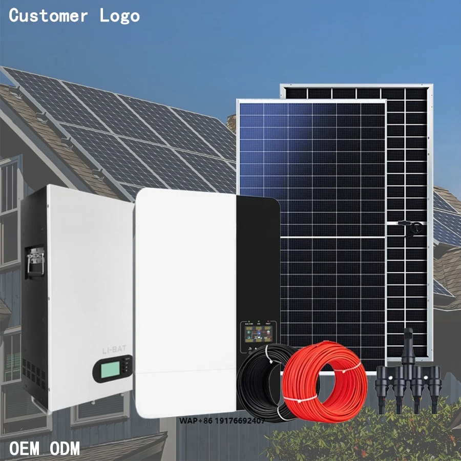 Off-Grid Solar Energy System Setup Complete off Grid System forHousehold Use Outdoor Power System