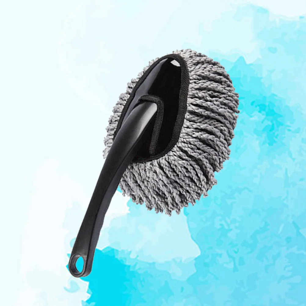 Car Wash Cleaning Brush Microfiber Dusting Tool Duster Mop Home Cleaning For Car Seat Wheel Window Cleaning(Grey)