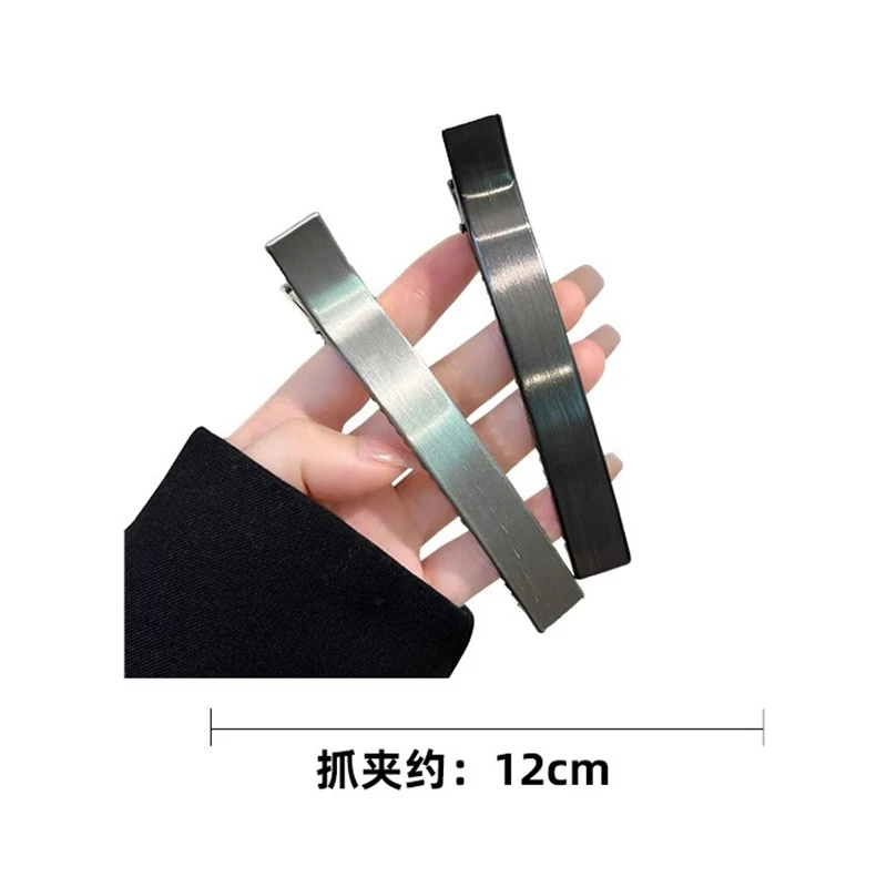 Frauen Elegante Haarspangen für Mädchen Koreanische Metall Haarklammern Haarnadel Haarspangen Pony Entenschnabel Clip Pferdeschwanz Modeaccessoires – Detail 2