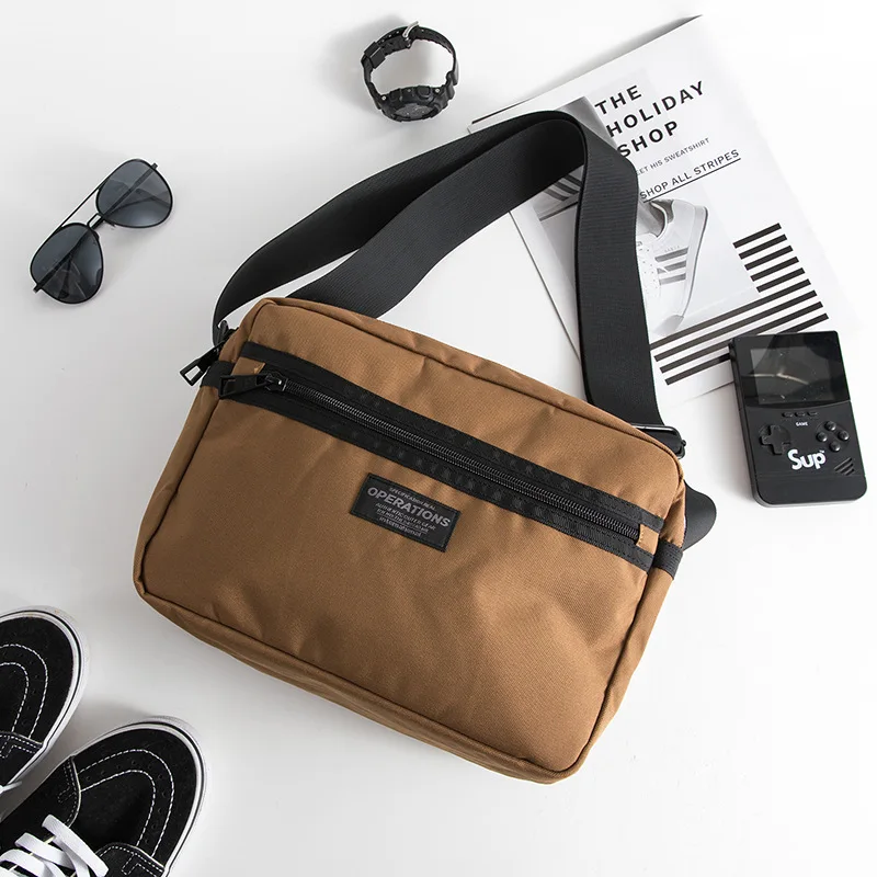 Japanese Nylon Travel Shoulder Man Bag Streetwear Style College Teens Sling Men’s Bag Messenger Bags Causal School Cross Bag