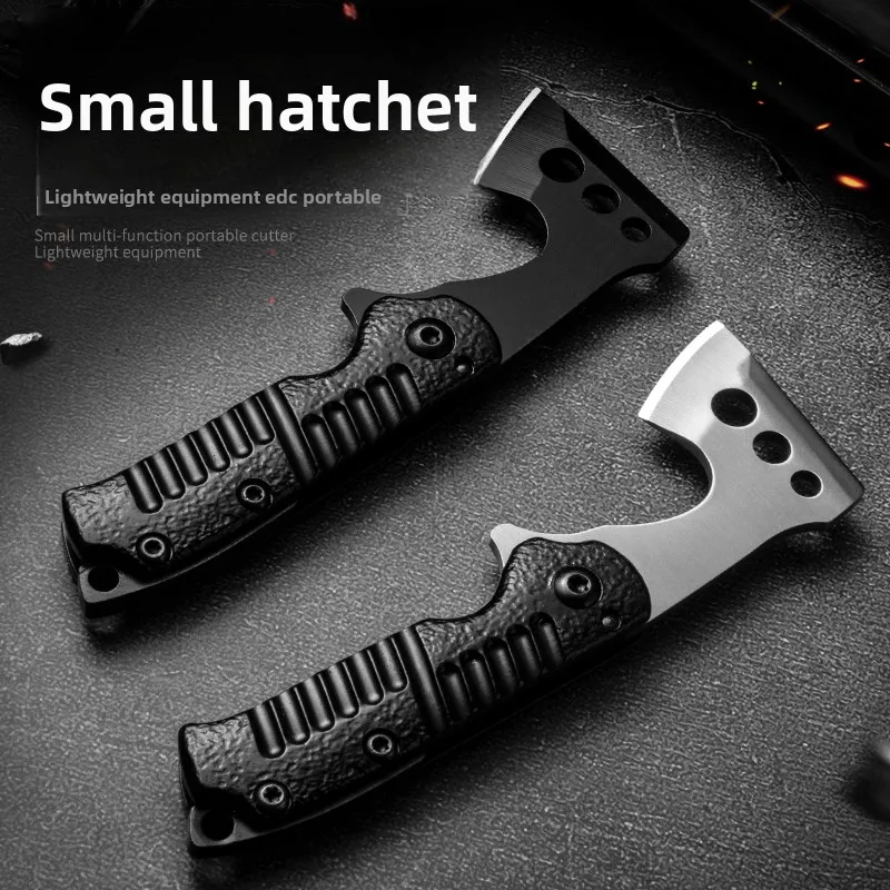 Outdoor Knives Mini Handheld Axe Keychain Pendant Accessory Open Box Express Knife Camping Defensive Folding Axe Kitchen Knives