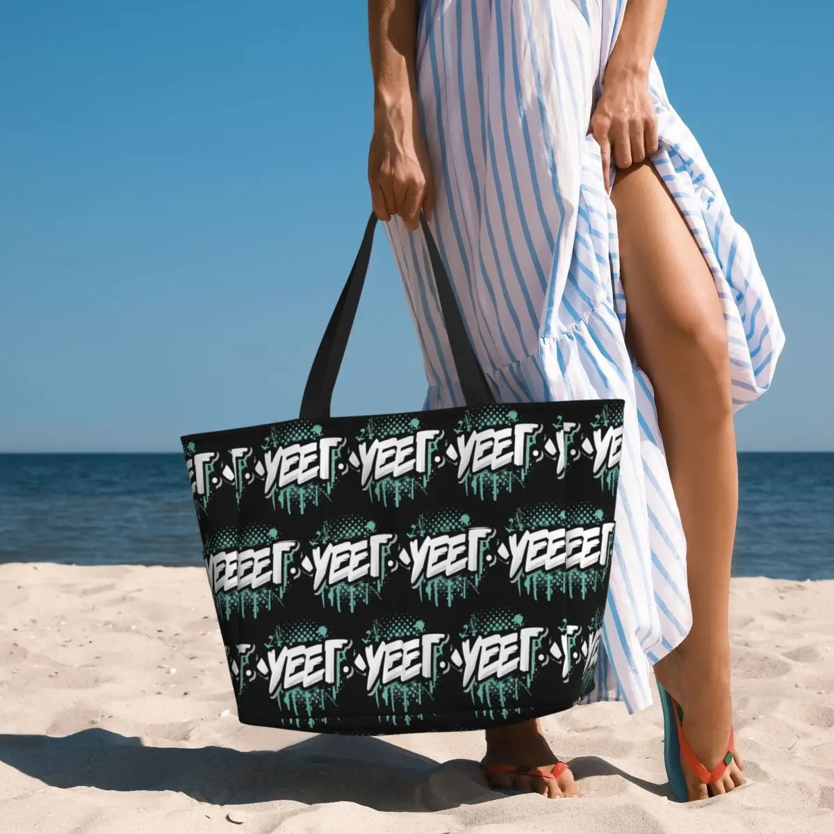 Signature Cool Menly Jey Uso Yeet Beach Tote Bag Sport Gym Yoga Duffle Large Tote Bag Women Travel Bag Fitness bag