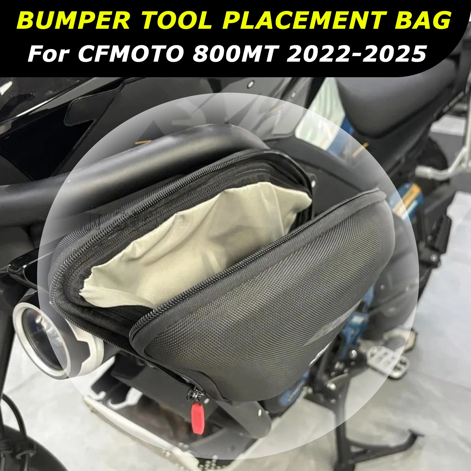 2022-2025 800MT New Motorcycle Radiator Cowl Bag Side Fairing Panel Tool Storage Bags Leg Bag Accessories For CFMOTO 800 MT
