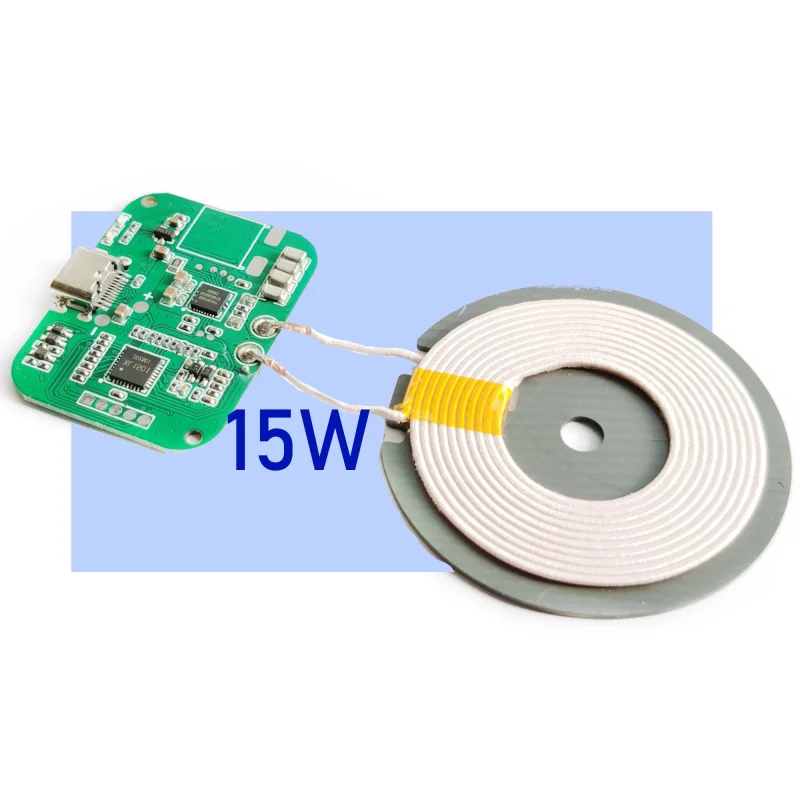 

Custom.EPP 15W fast charging wireless PCBA module PD , QC3.0 type-C port adapter wireless charging pcba