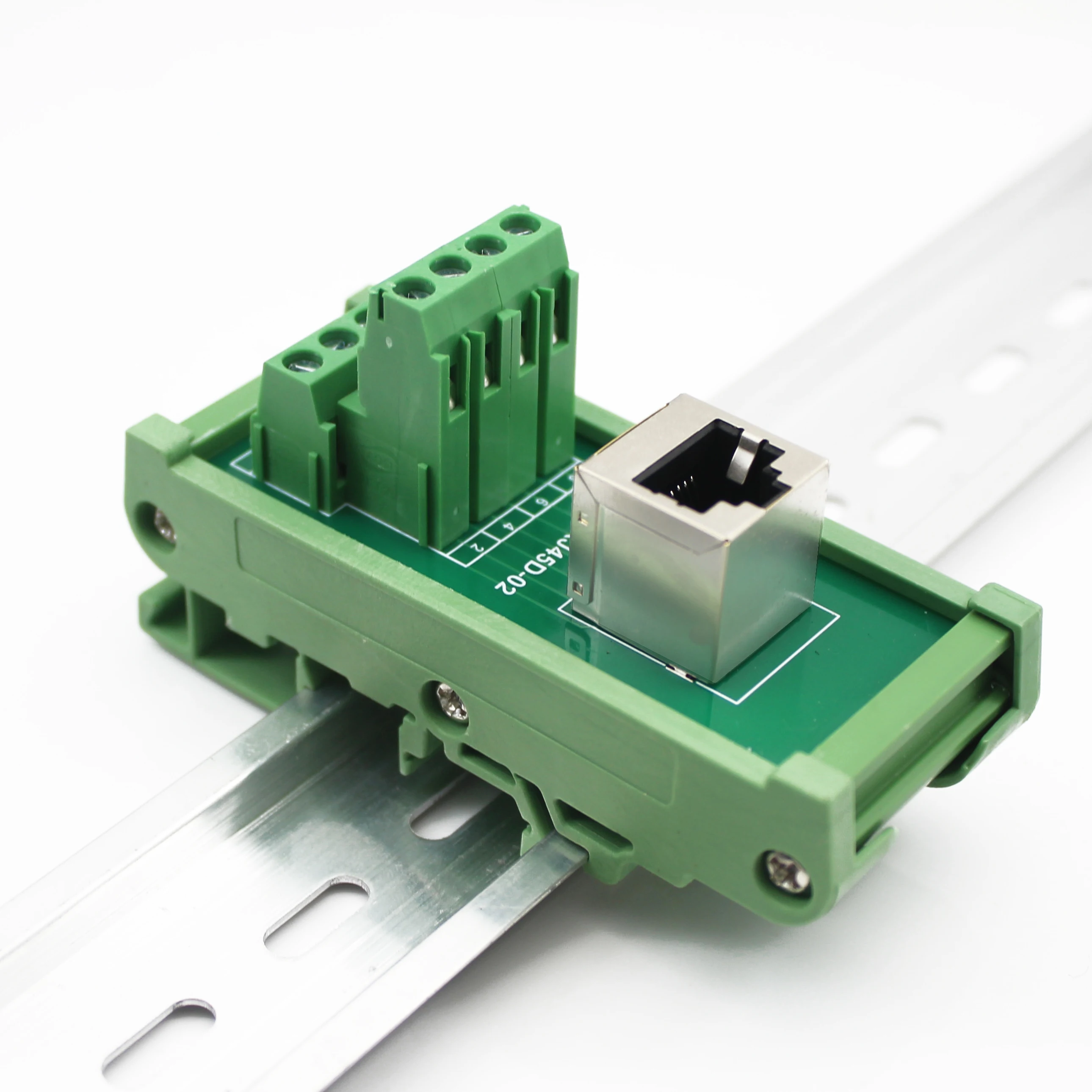 RJ45 vertical Breakout board RJ 45 splitter RJ45 adapter Din Rail Mounting