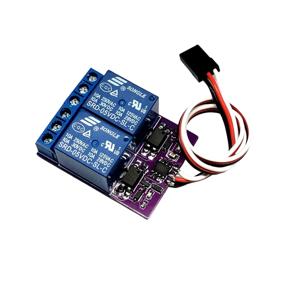 

RC PWM Relay Switch 1CH Servo Signal Control 2-Way Electronic Switch 5V Receiver 10A 250VAC 30VDC LED Indicator For RC Aircraft