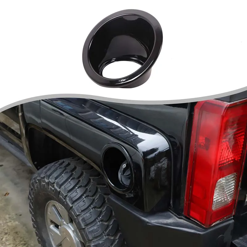 

For Hummer H3 2005-2009 ABS black car styling car fuel tank base cover decorative sticker car protection accessories