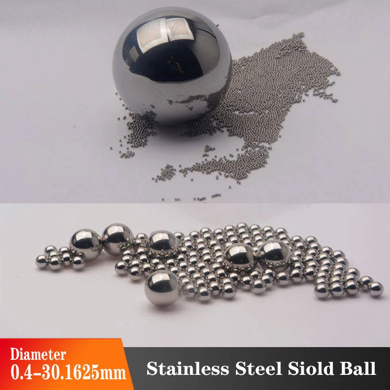 1-100PcsStainless Steel Solid Smooth Round Ball 0.4 0.5 0.6 0.8 1-30.1625mm Corrosion/Rust DIY Precision Bearings Roller Beads
