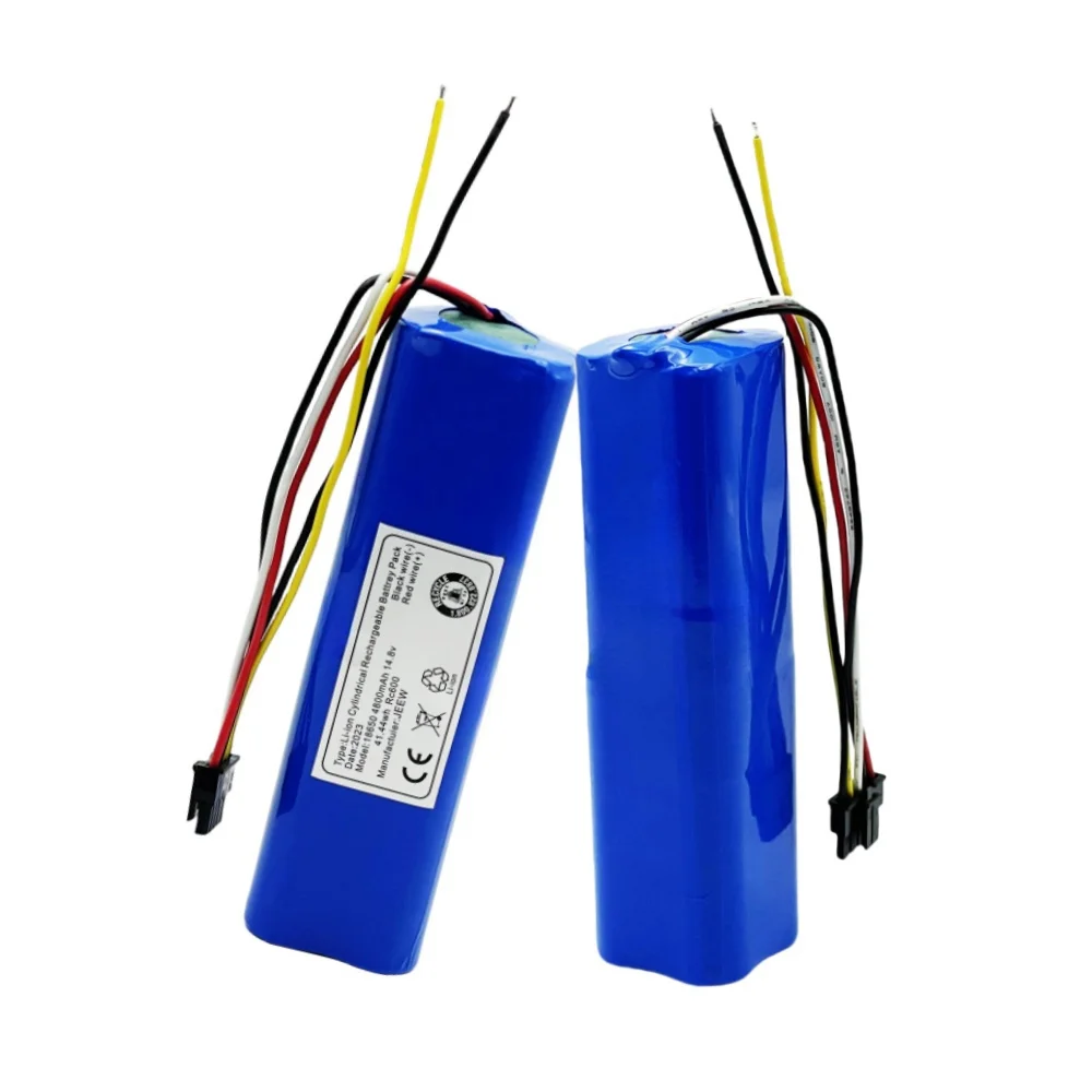 14.8V 6800mAh INR18650 MH1-4S2P-300S Robot Battery for Cecotec Conga 5090 5490 6090 Robotic Vacuum Cleaner