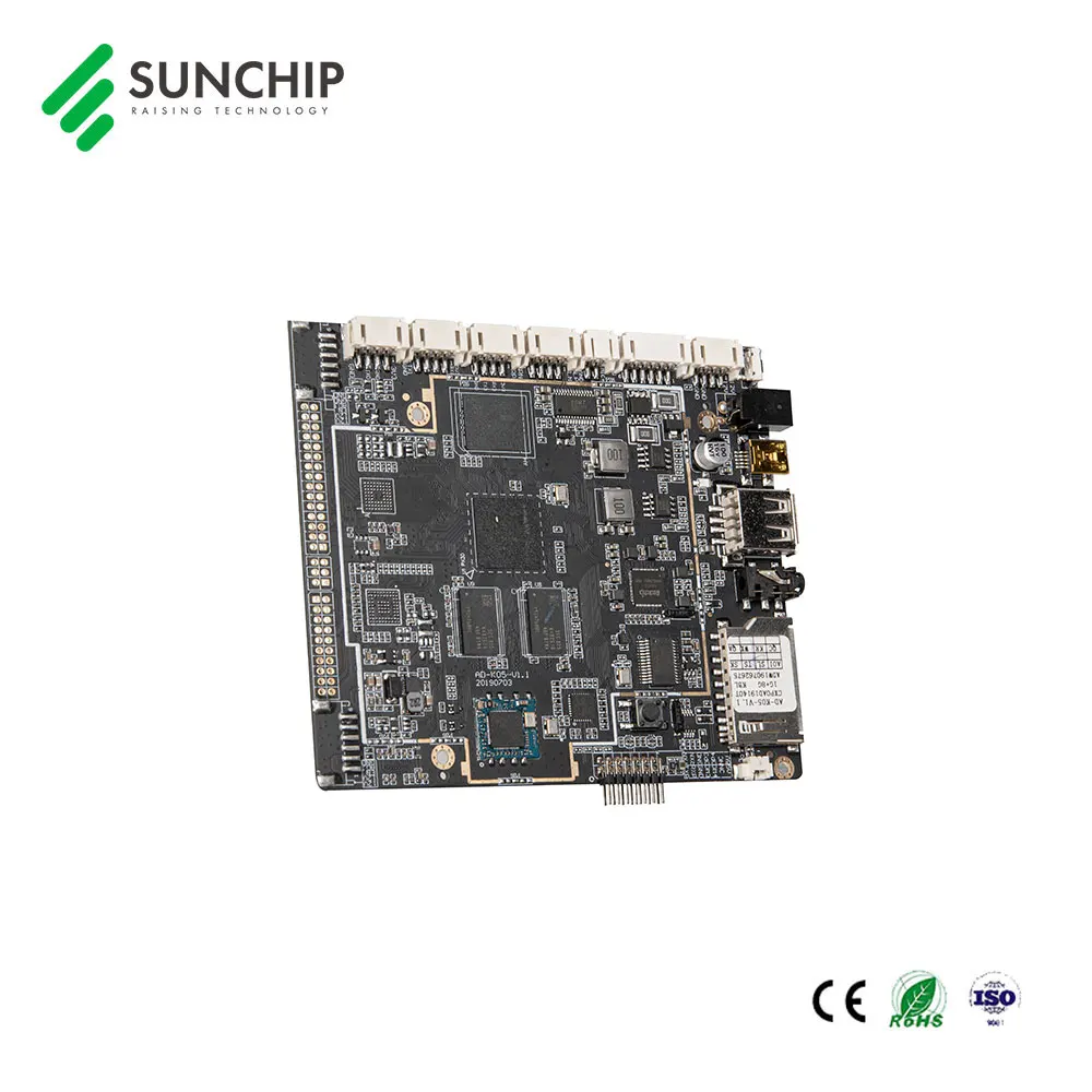 Fabryka Sunchip Cena Hurtowa Android 8.1 Wbudowana Płytka Rozwojowa PCB 1GB+8GB WIFI BT LAN 4G Karta TF 64G Porty Szeregowy