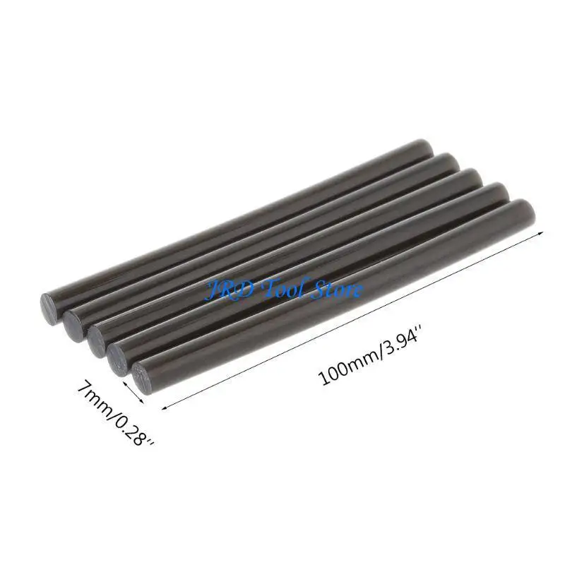 A2UD 5pcs 7x100mm Sticchi colla a fusione a caldo per pistola per colla per riscaldamento elettrico strumento artigianale