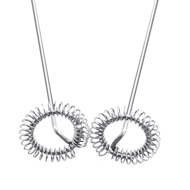 Ручной мини-электрический миксер для вспенивания молока, 2 шт., с венчиком из нержавеющей стали для напитков, горячего шоколада, кофе, молока