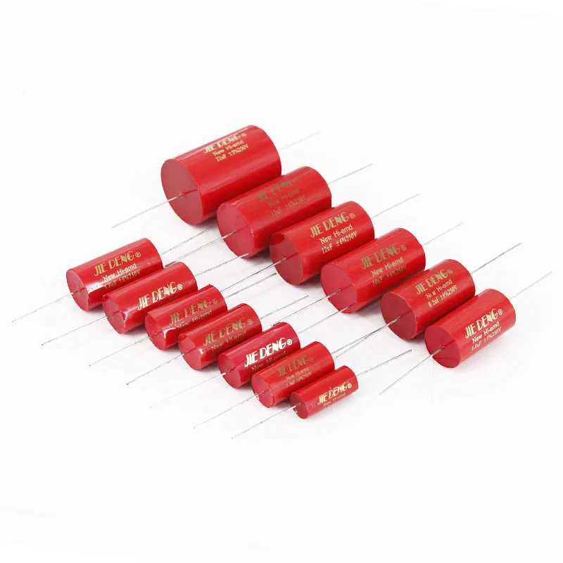 2pcs Speaker Divider Capacitor Non-Polarity Axial Capacitors 250V 1.0uF-22uF