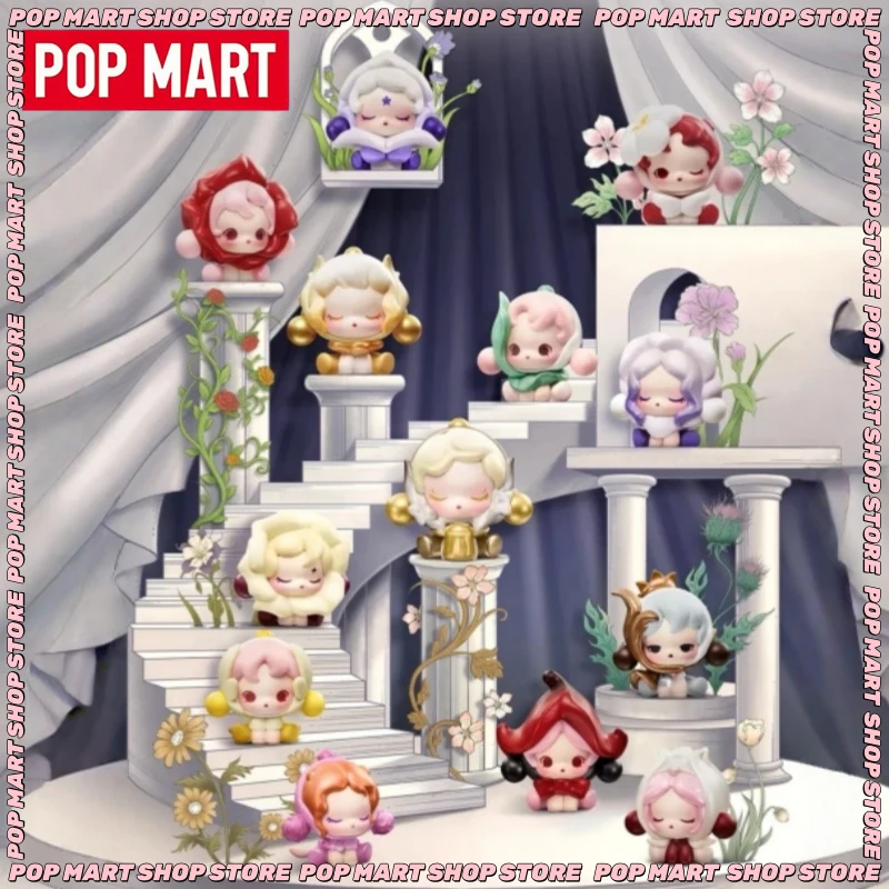 

New Genuine Pop Mart Skullpanda Petals In Four Acts Pop Bean Series Pop Bean Blind Box Flower Mini Figure Doll Mystery Box