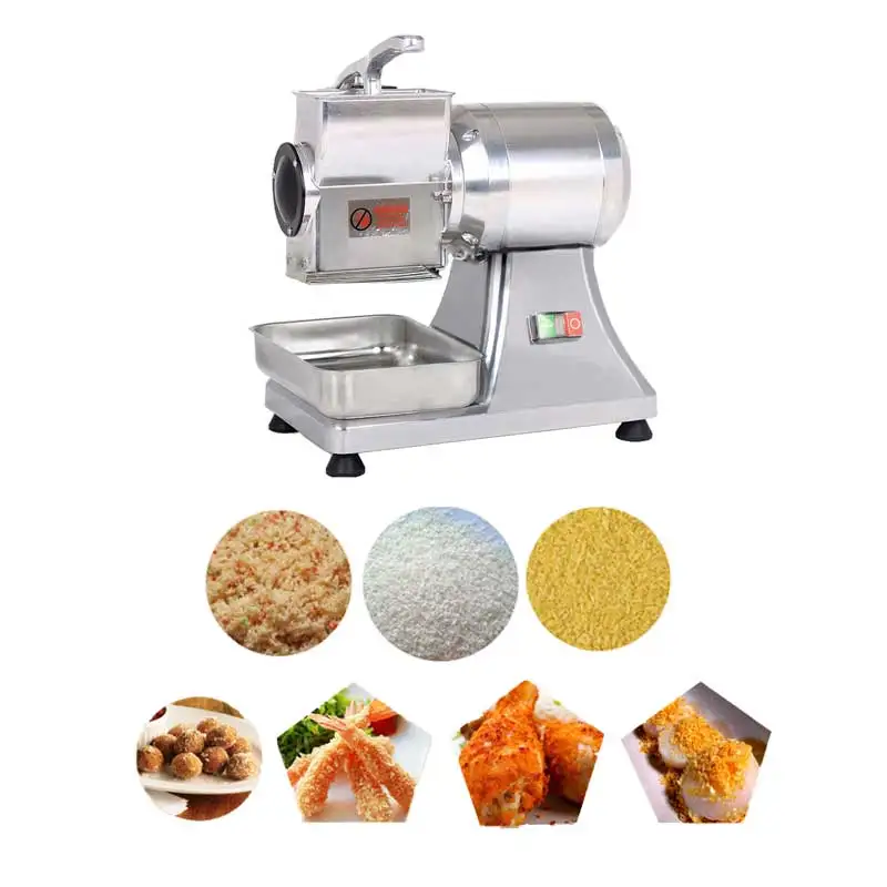 CarrieLin Commercial Stainless Electric Bread Crumbs Brown Sugar Butter Cheese Slicing Ginding Shredding Machine