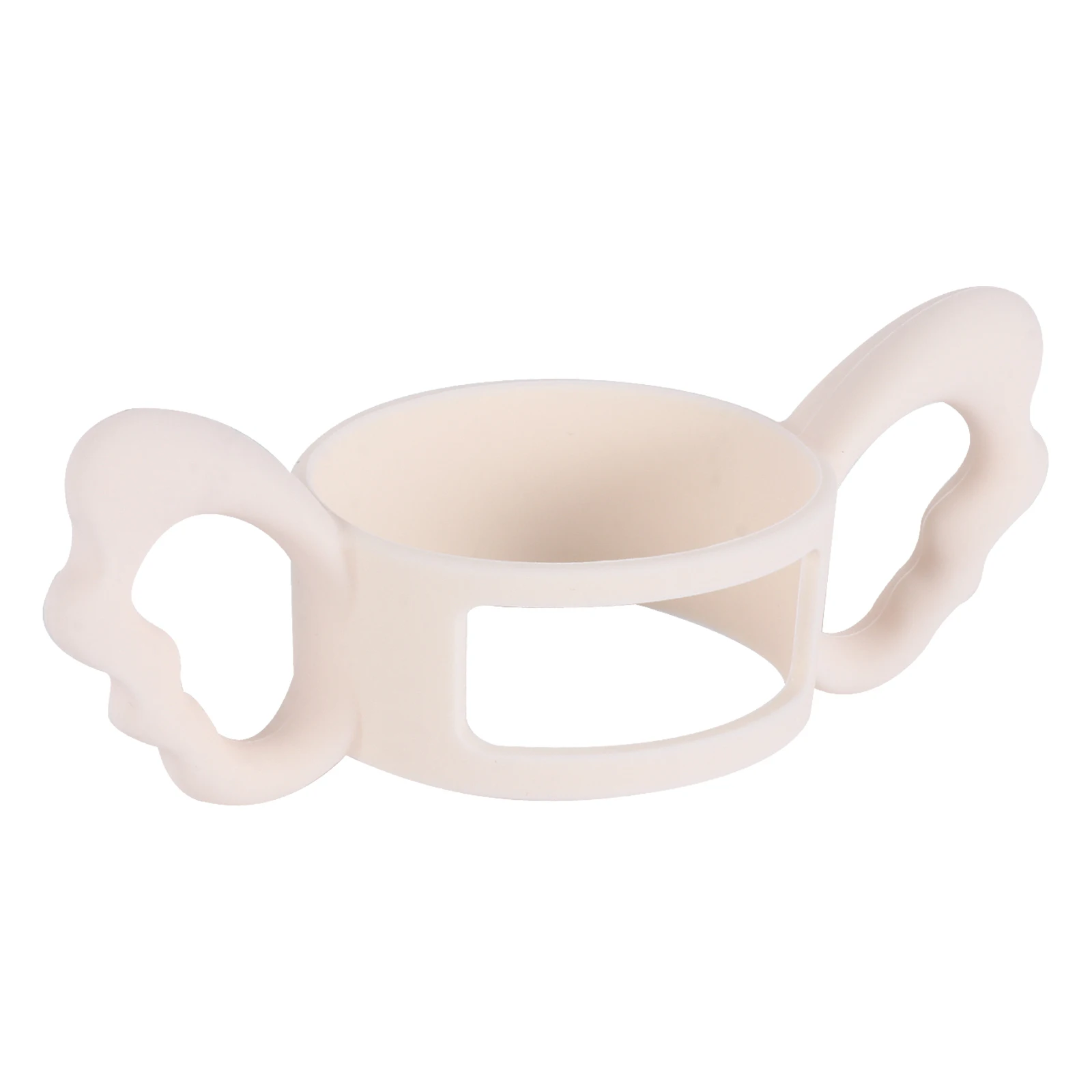 

Wide Baby Bottle Silicone Handle Handles Feeder Holder Beige Silica Gel Gripper for