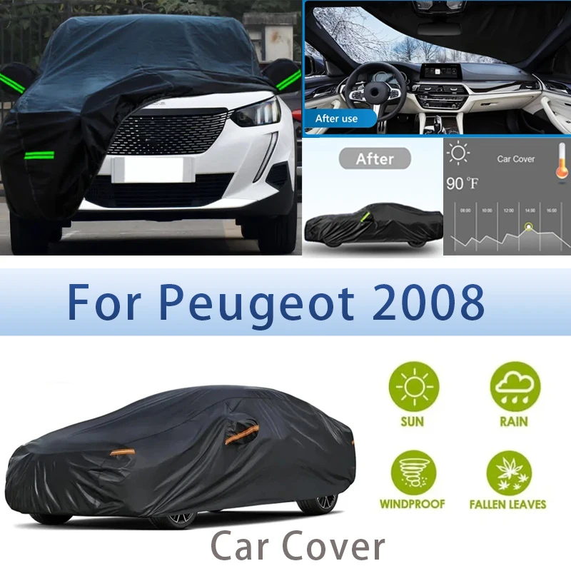 

For Peugeot 2008 Outdoor Protection Full Car Covers Snow Cover Sunshade Waterproof Dustproof Exterior Car accessories