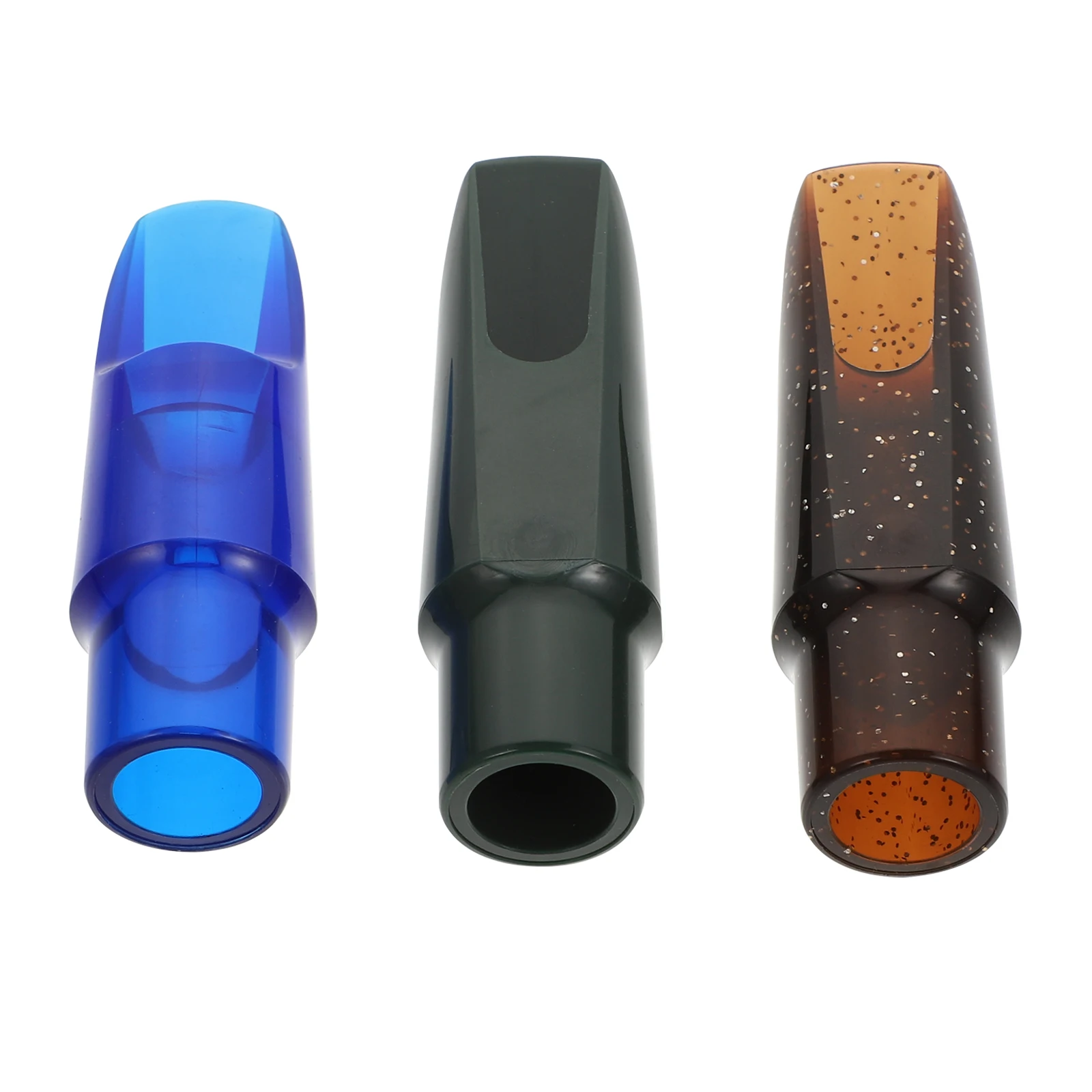 

3pcs Plastic Saxophone Mouthpiece For Alto Copper Pipe Durable Airtight Replacement Pure Tone Creative