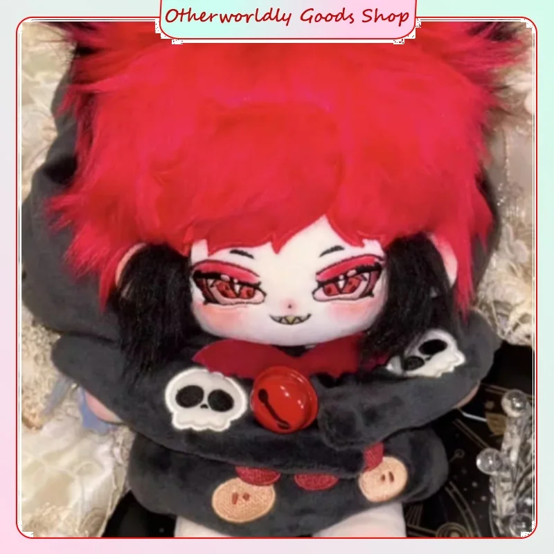 Hazbin Hotel Alastor 20 cm bambola di cotone giocattoli di peluche Anime periferica decorazione da collezione regali di festa in magazzino Kawaiii