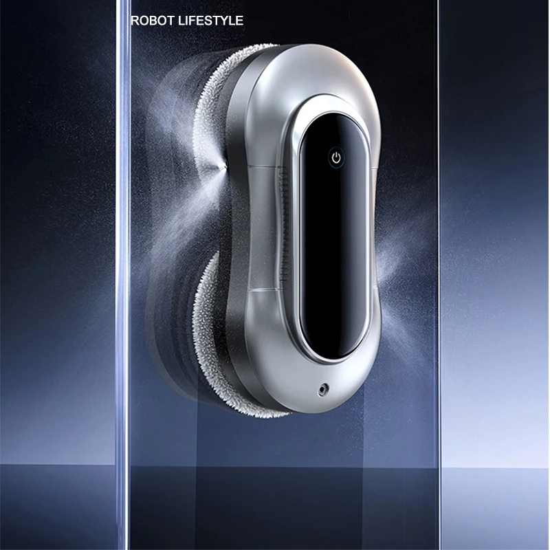 Automatic Window Washer Robot Glass Cleaner Four Spray Water Way Floor Wall Cleaning Appliance Remote Control