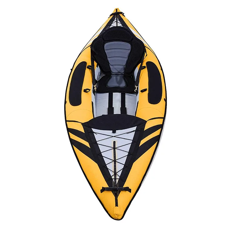 Supplier Custom Inflatable Canoe 1 Person Plastic Kayak Water Sports Fishing Boat