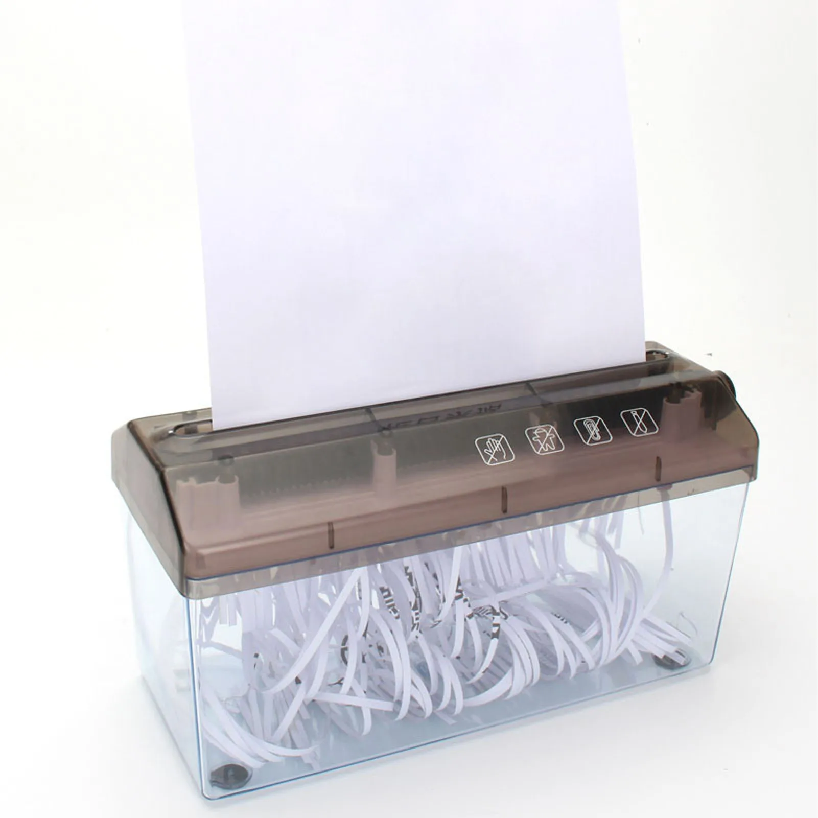

Mini Hand Crank Shredder Portable Paper Shredder A4 Hand Paper Shredding Tool for Documents Home School Office